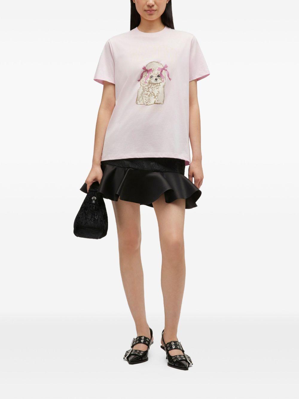 Basic Cotton Jersey T-Shirt A1050062 868 CHALK PINK GANNI