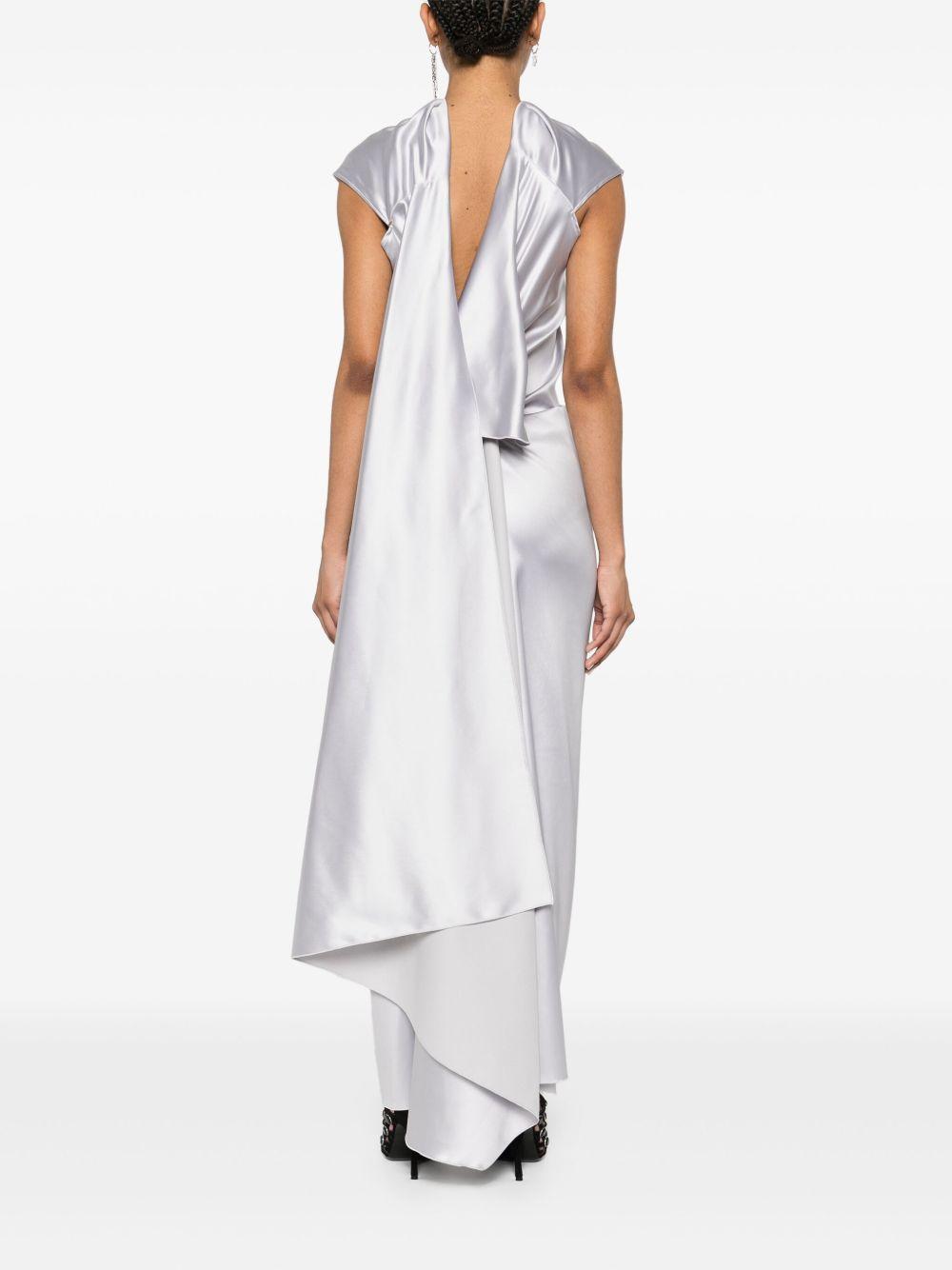 Abito aderente con drappeggi - Runway ABADAN1234MM10535 002 GRIGIO PERLA SPORTMAX