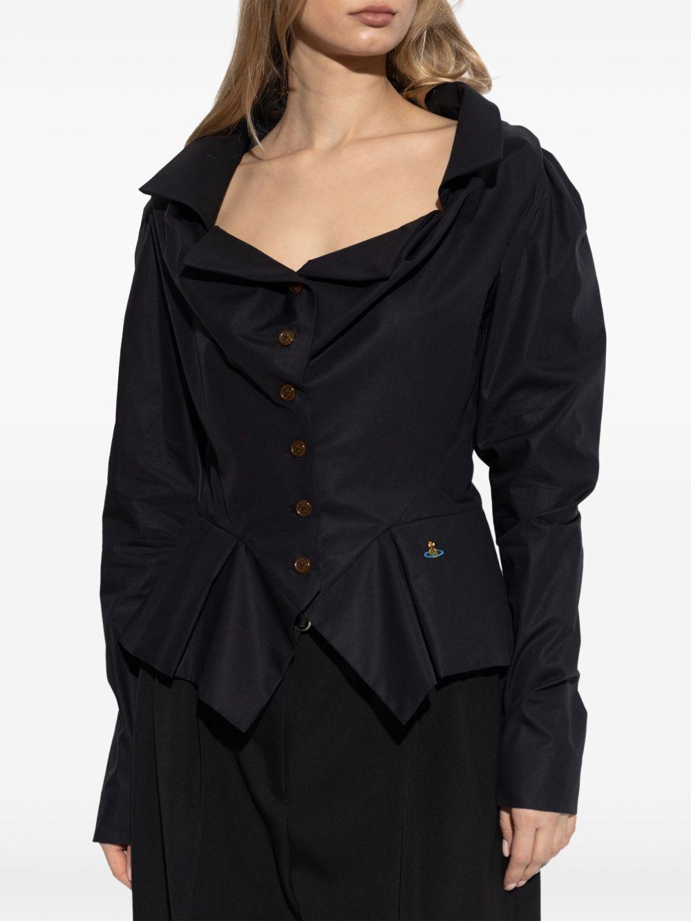 Monday Shirt 15010061W009Q N401 BLACK VIVIENNE WESTWOOD