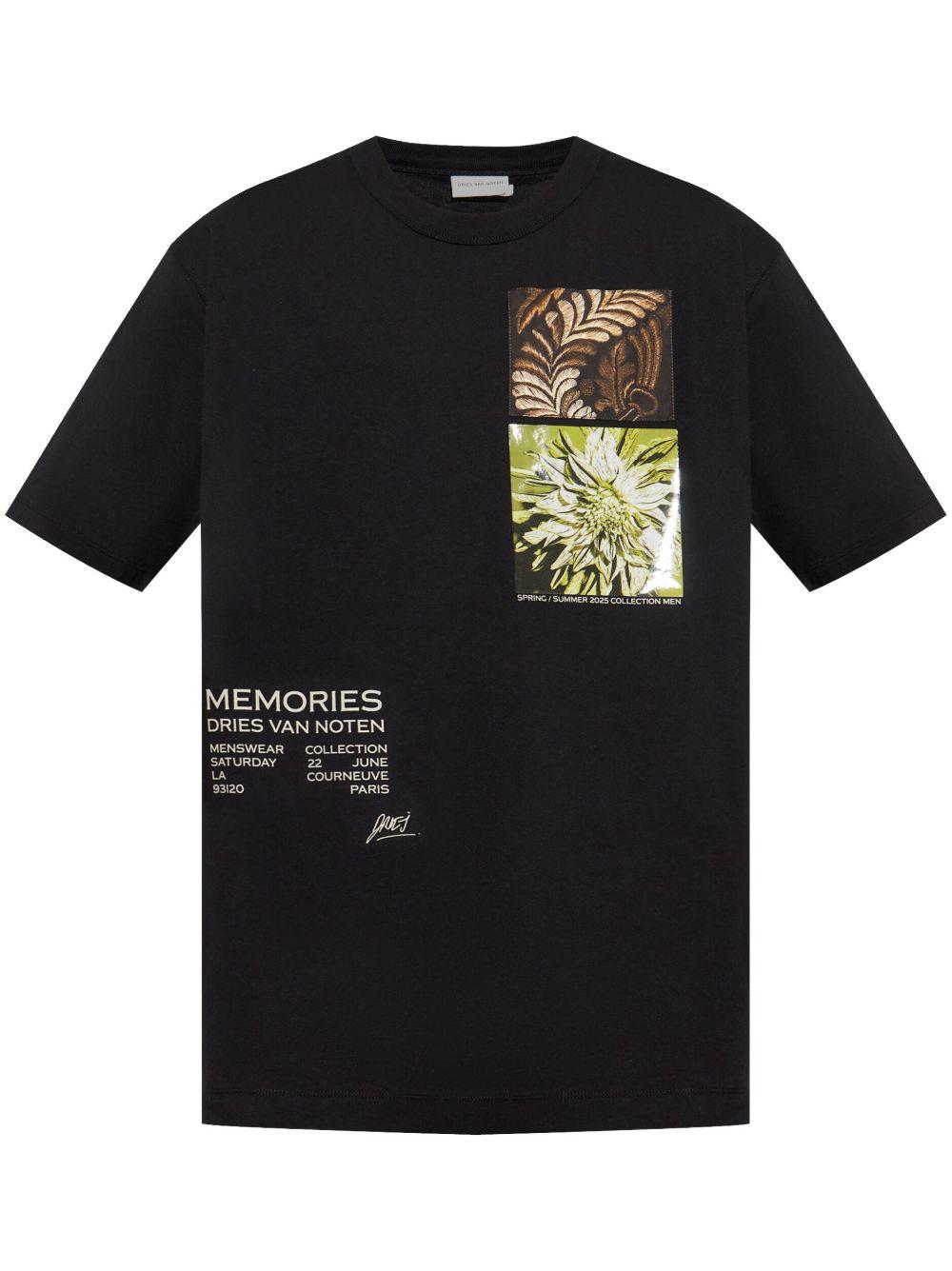 Show t-shirt 2510211091600 900 BLACK DRIES VAN NOTEN