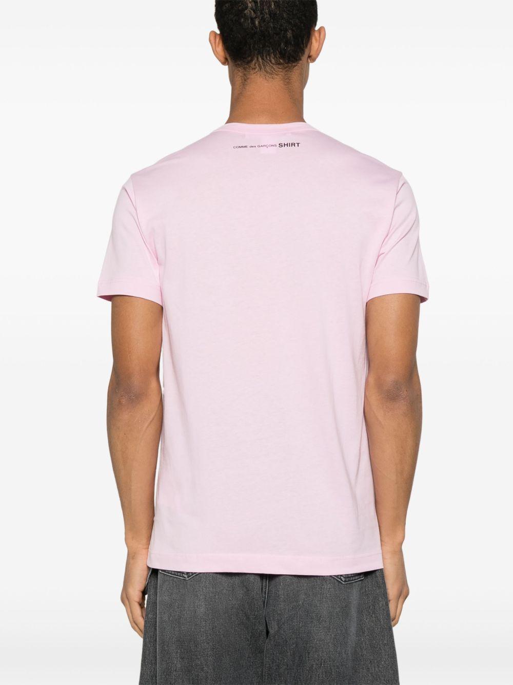 Men's Logo T-Shirt FOT024S25 3 PINK COMME DES GARCONS SHIRT