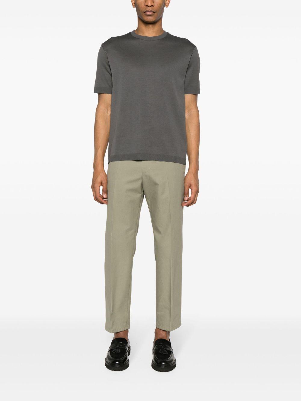 T-shirt in jersey knit effect JG000206U52059 9460 Grigio HERNO