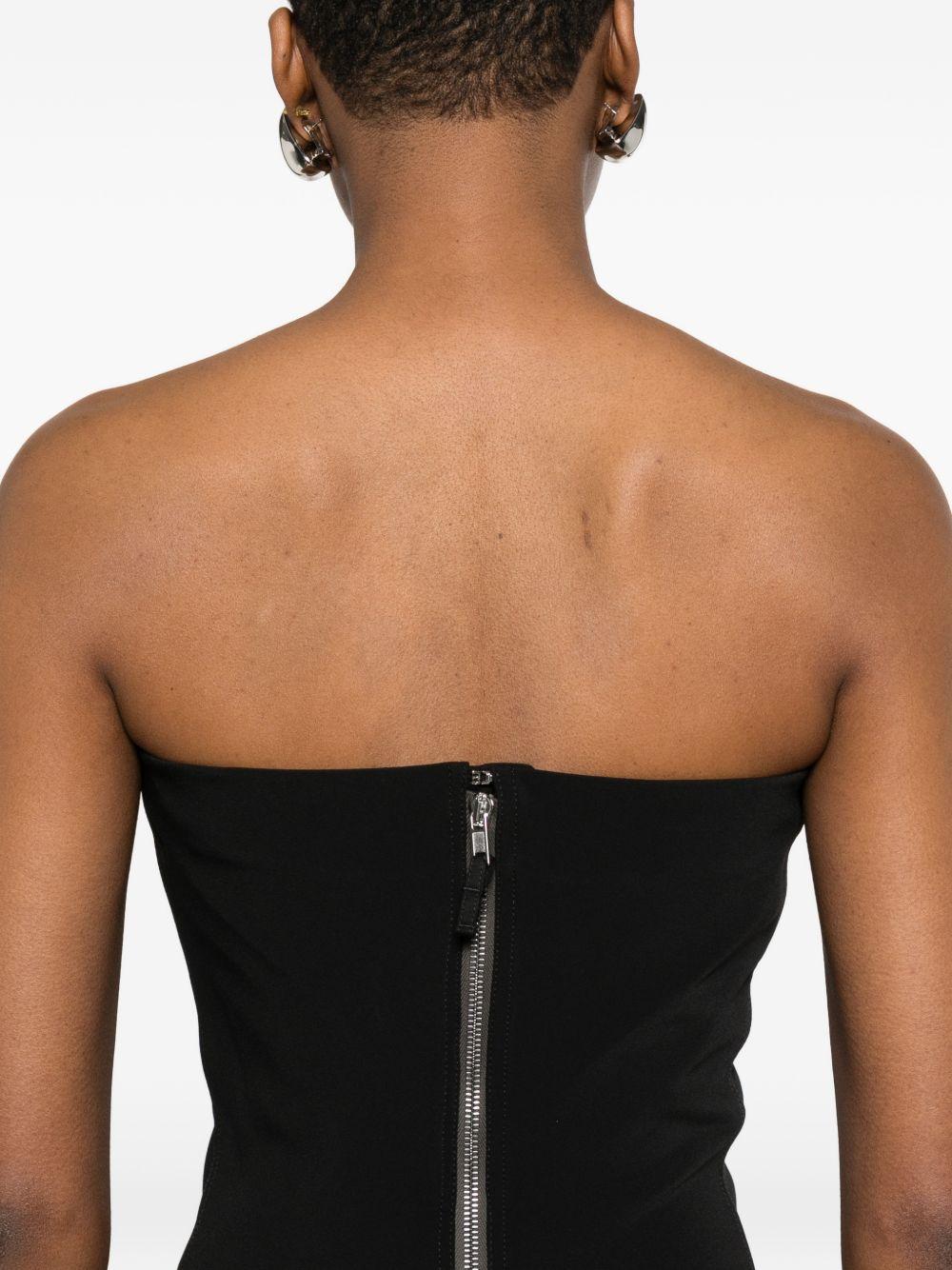 Abito "Bustier Gown" lungo RP01F6524SY 09 BLACK RICK OWENS