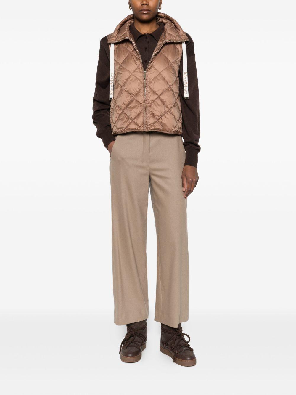 Gilet in tela di nylon antigoccia - Marrone TREGICMM10051 085 DESERT CAMEL MAX MARA THE CUBE