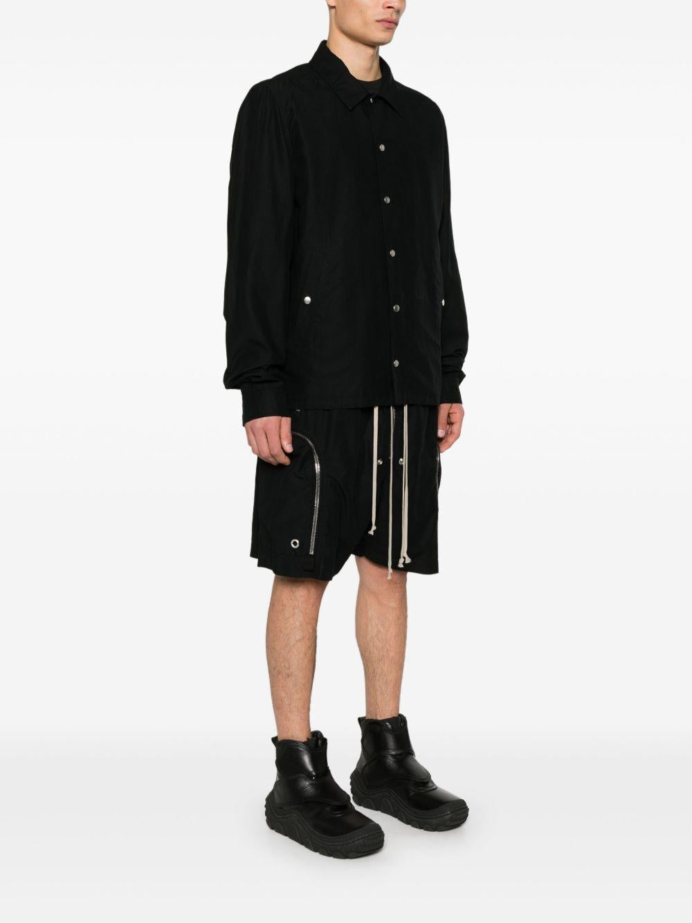 Snapfront jaket DU01E3782NR 09 BLACK RICK OWENS DRKSHDW