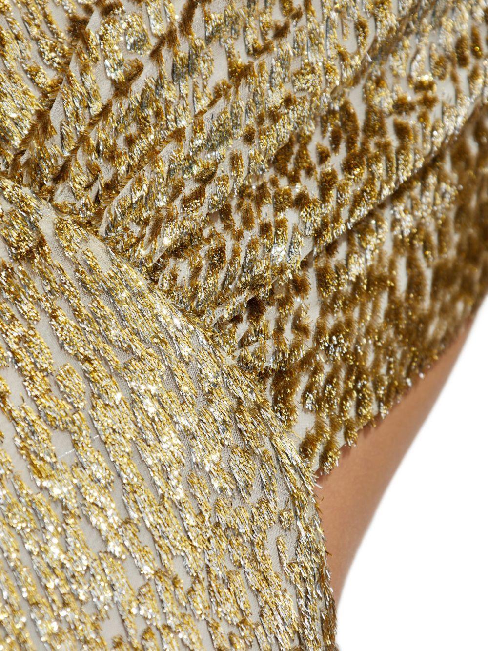 Abito Maxi in Fil Coupé Oro PF25060XAGD GOLD SELF-PORTRAIT