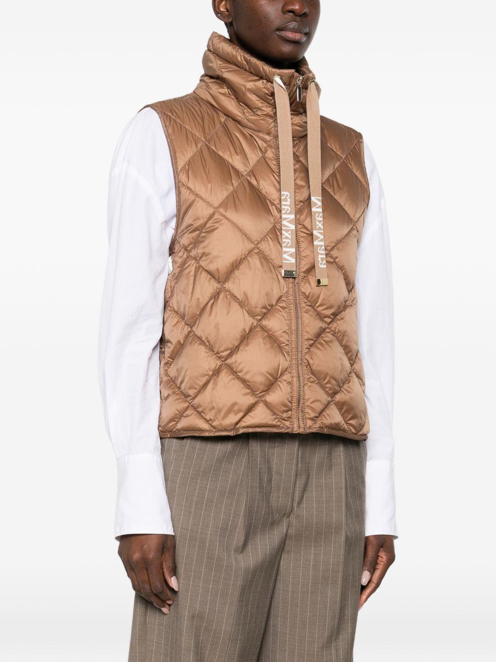 Gilet imbottito smanicato TREGIC 051 CARAMEL MAX MARA THE CUBE