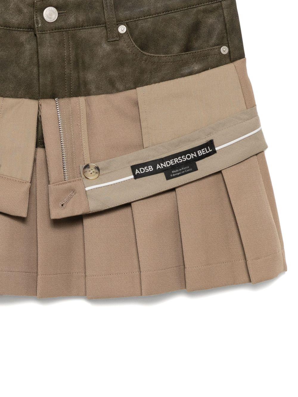 Inside Out Pleats Skirt APA845W BEIGE ANDERSSON BELL
