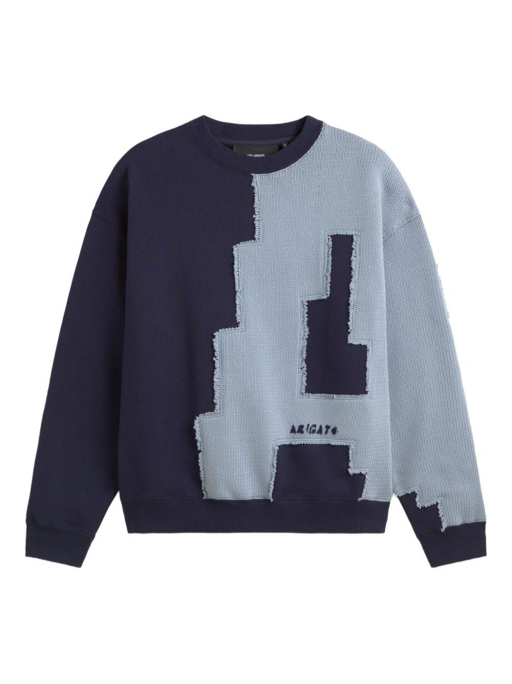 Pixel A Sweatshirt A3291001 NAVY LIGHT BLUE AXEL ARIGATO