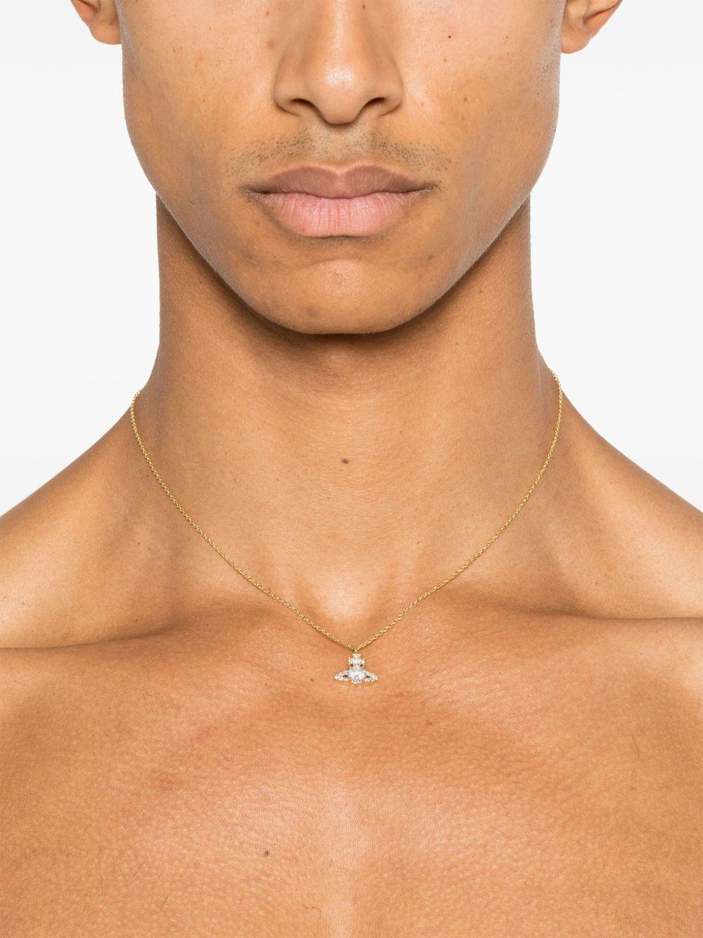 Ismene Pendant Necklace 630203D702R102SM GOLD WHITE VIVIENNE WESTWOOD