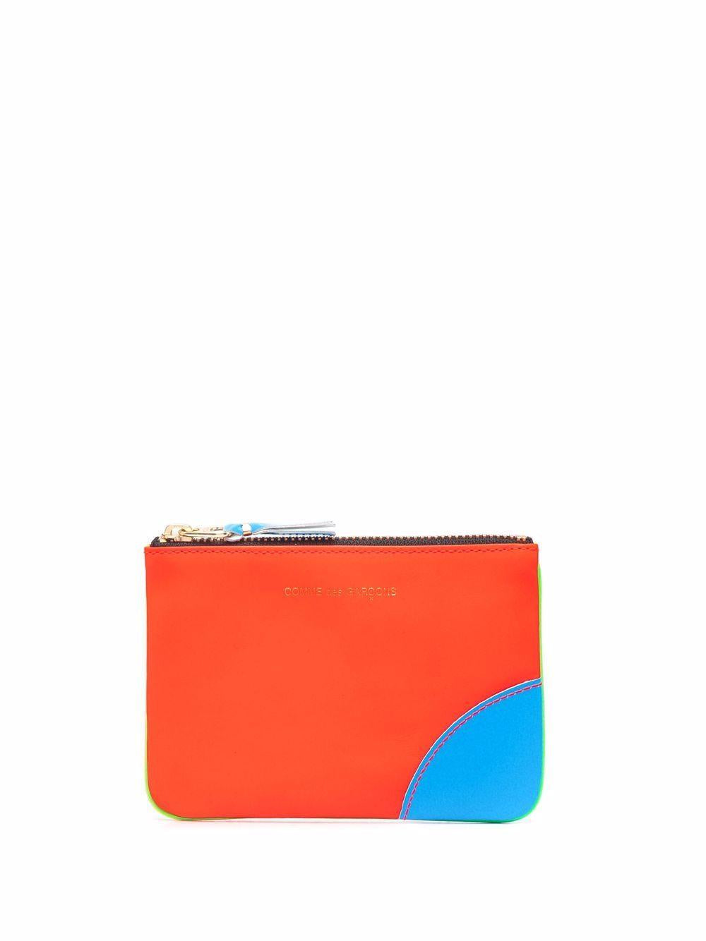 SA8100SF GREEN ORANGE COMME DES GARCONS WALLET