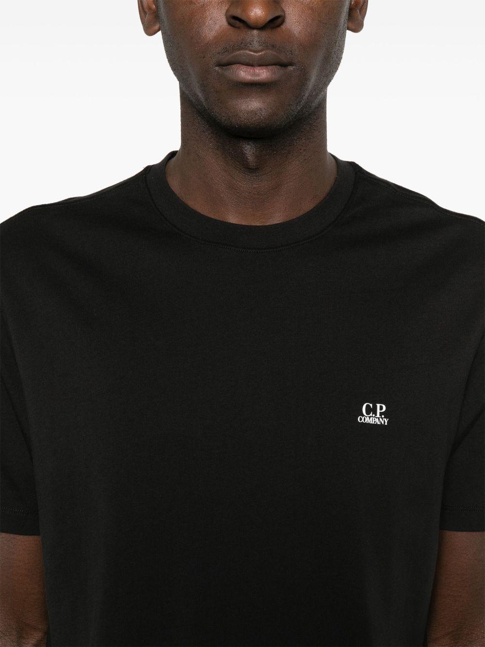 30/1 Jersey Back Goggle T-Shirt 18CMTS030A005100W 999 BLACK CP COMPANY