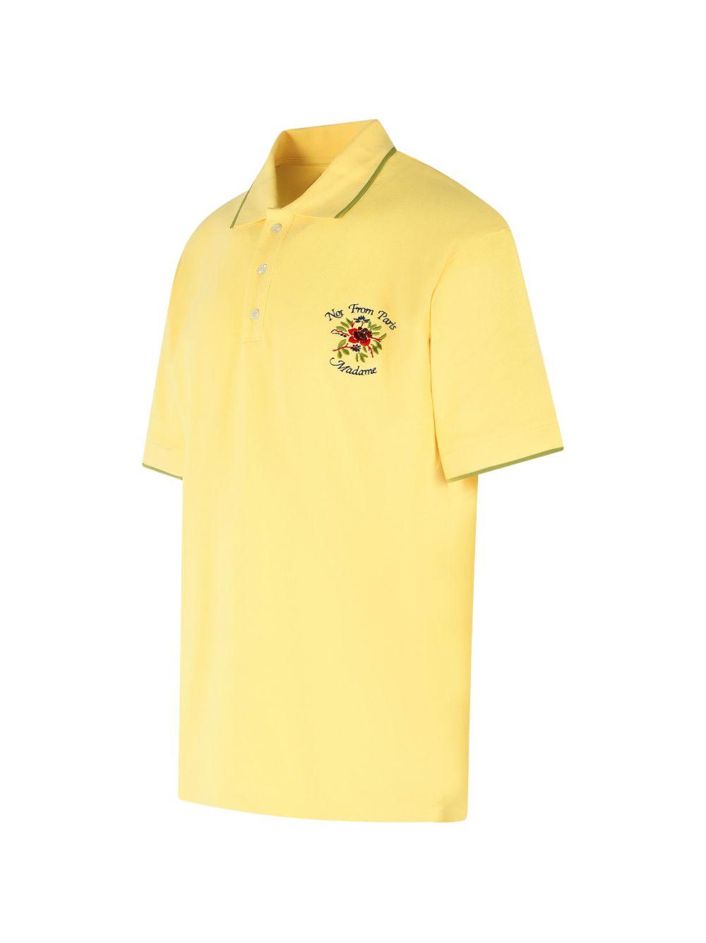 Polo Piqué Slogan Rose JPL161CO264 LIGHT YELLOW DROLE DE MONSIEUR