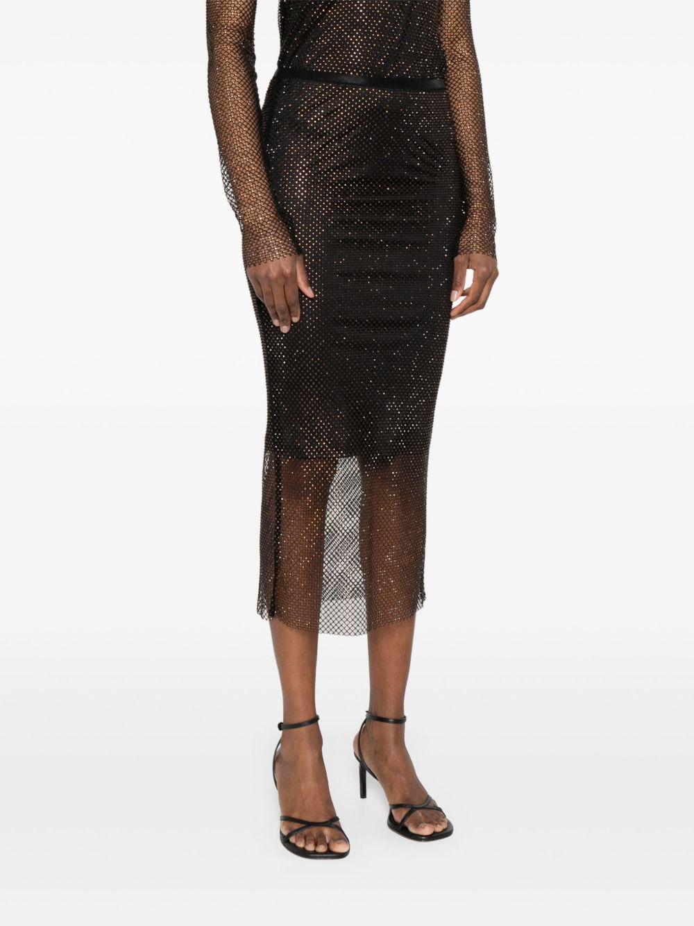 Longuette con strass RETEMM13140 003 NERO STRASS SPORTMAX