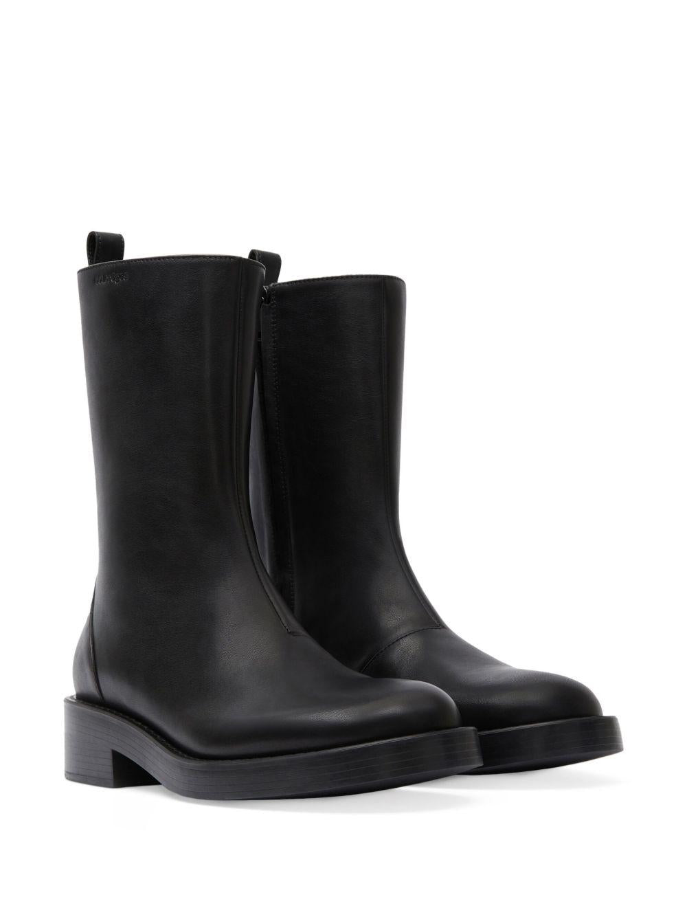 Rider Leather Boots VESSAB012CR0068 9999 BLACK COURREGES