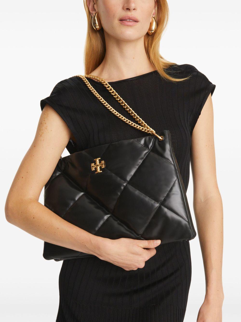 Borsa a spalla Kira trapuntata a motivo diamante 155235 001 BLACK TORY BURCH