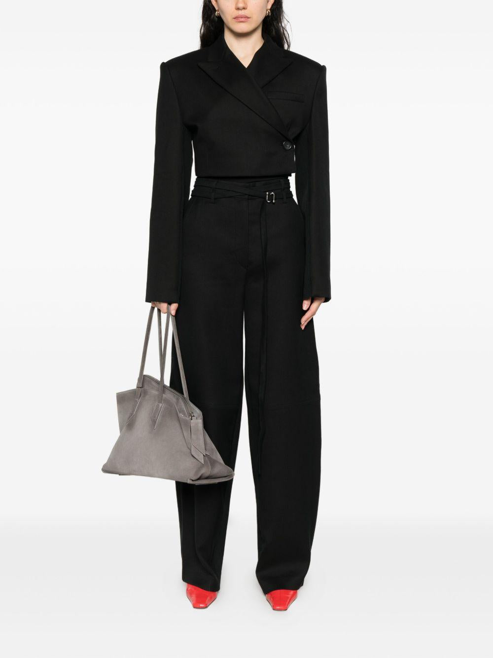 Completo sartoriale in cady di cotone e viscosa GAVINOMM10252 003 NERO SPORTMAX