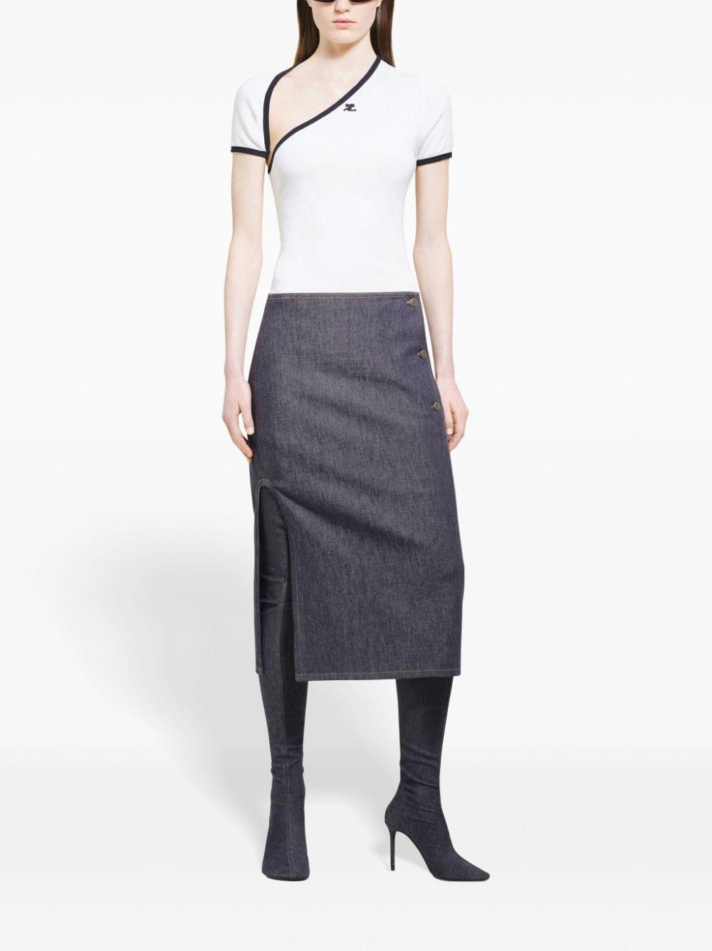 424JTS157JS0070 0098 HERITAGE WHITE BLACK COURREGES