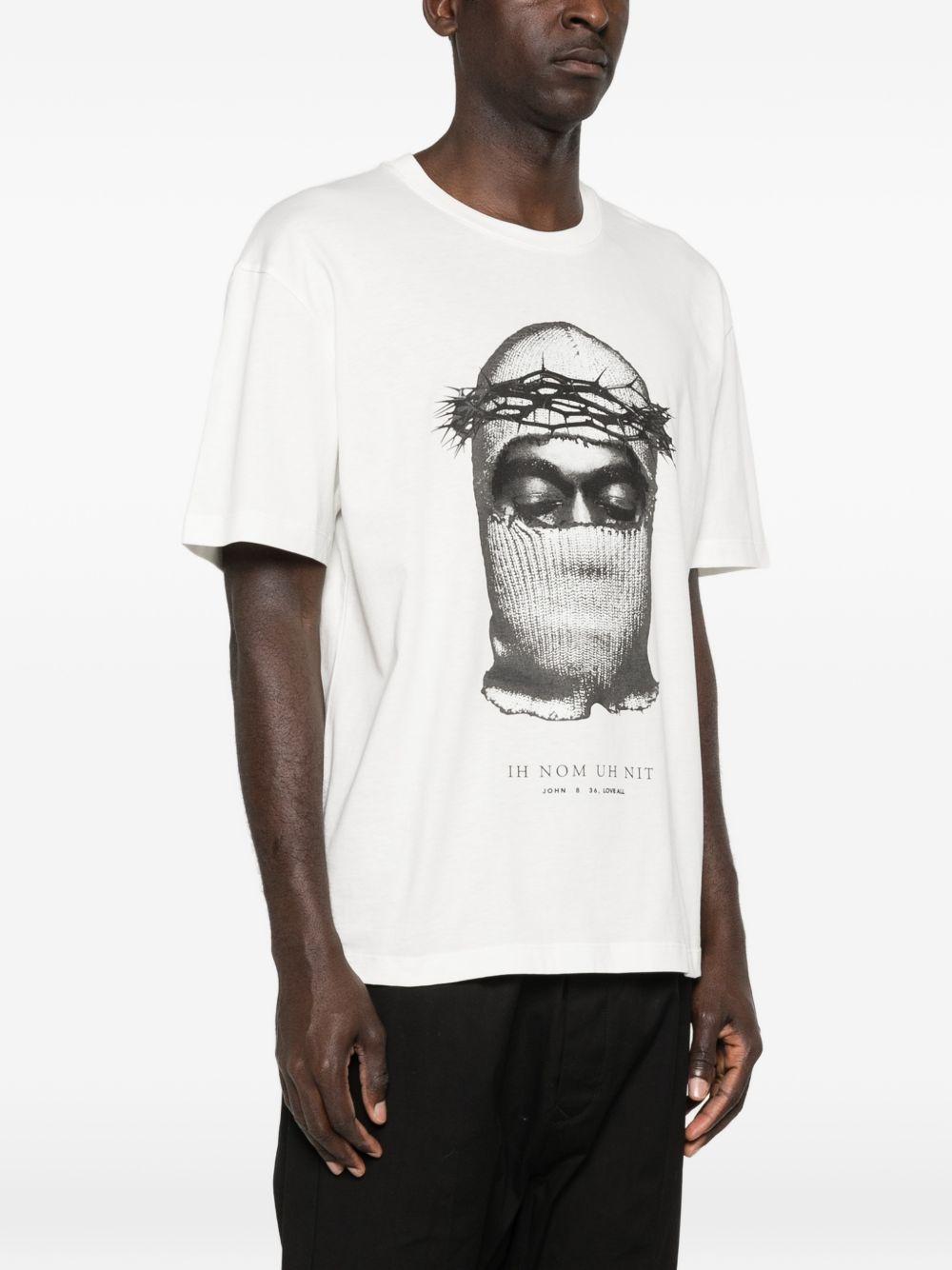 IH NOM UH NIT - T-shirt Corona Mask NUS26275 081 OFF WHITE IH NOM UH NIT