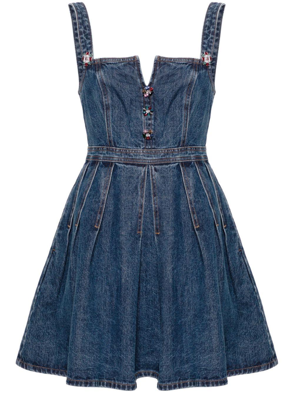 SS24804SBL MID BLUE SELF-PORTRAIT