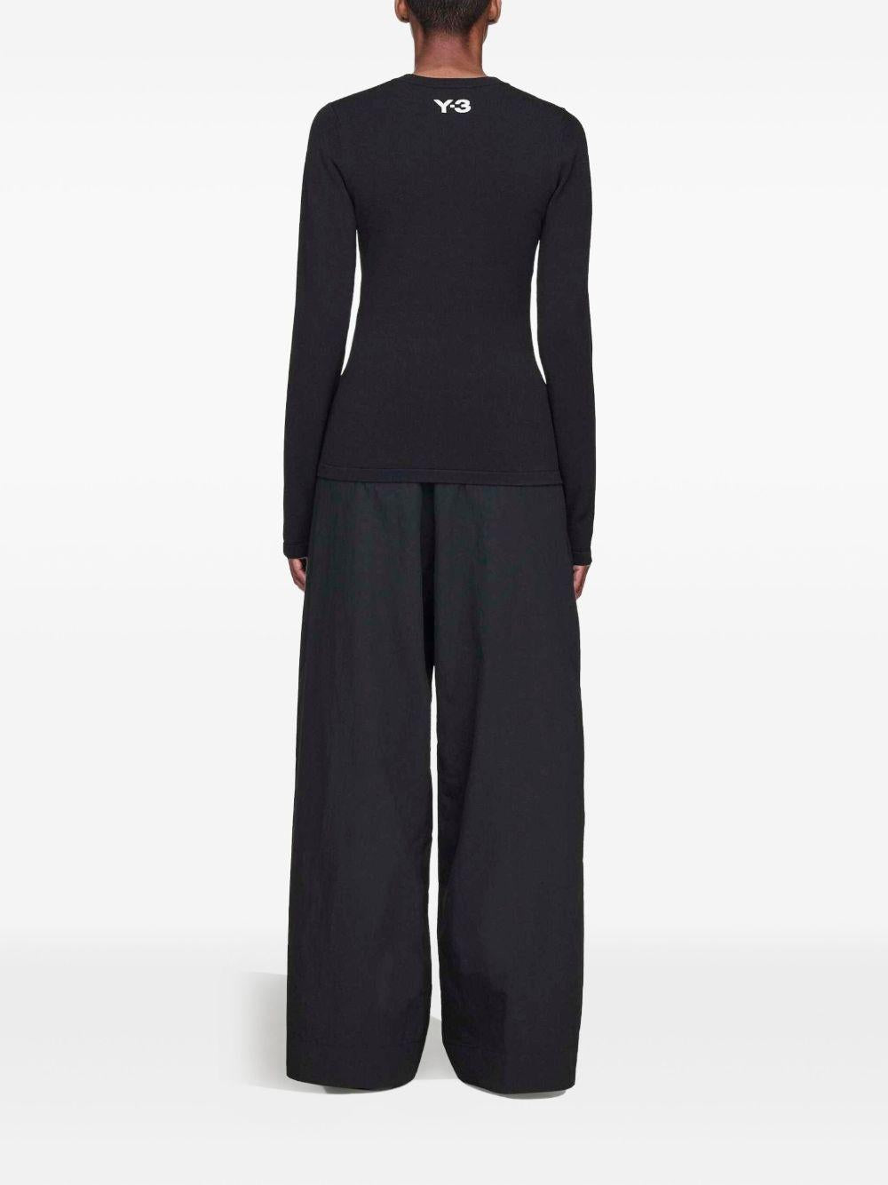 Felpa a maniche lunghe con righe KB3692 BLACK Y-3