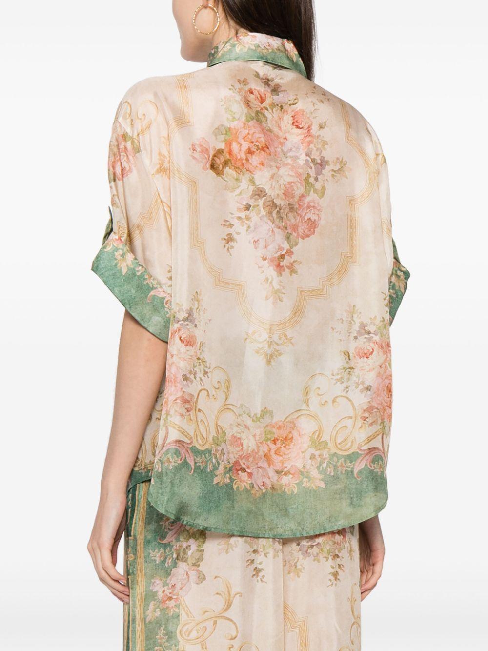 8624TRS242 KHAKI FLORAL ZIMMERMANN