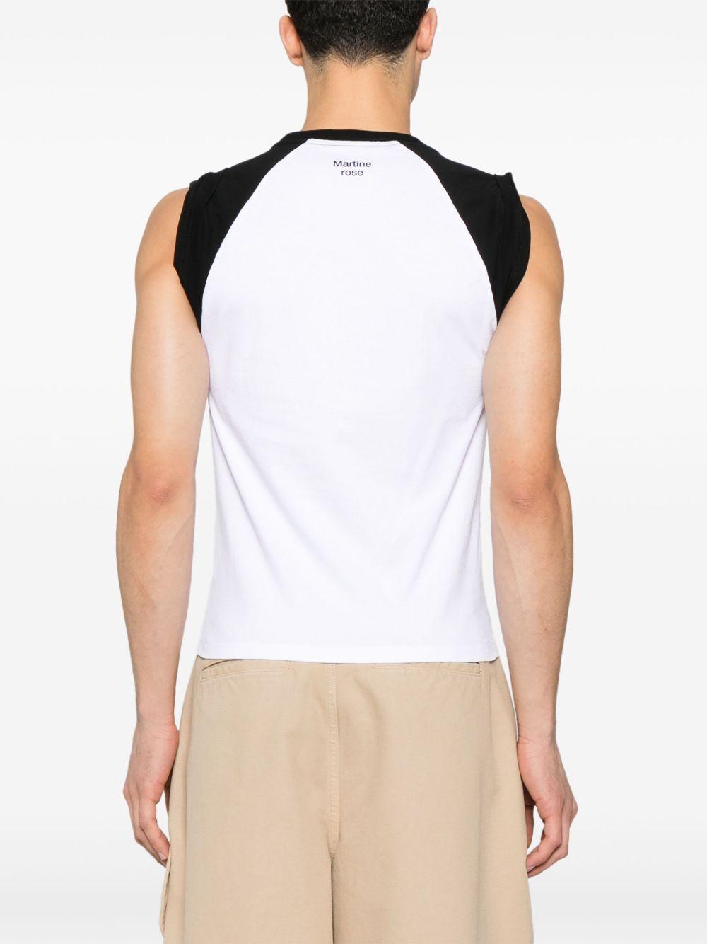 Graphic-print tank top 655JE03020H WHITE BLACK MARTINE ROSE