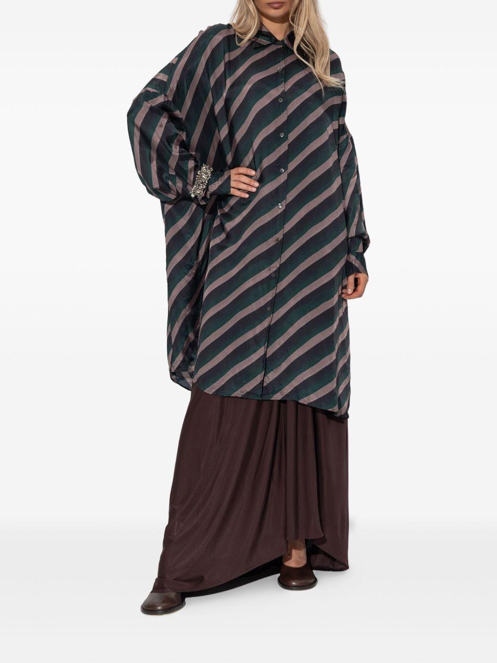 Long Draped Skirt HUMILIA2617 358 BURGUNDY DRIES VAN NOTEN