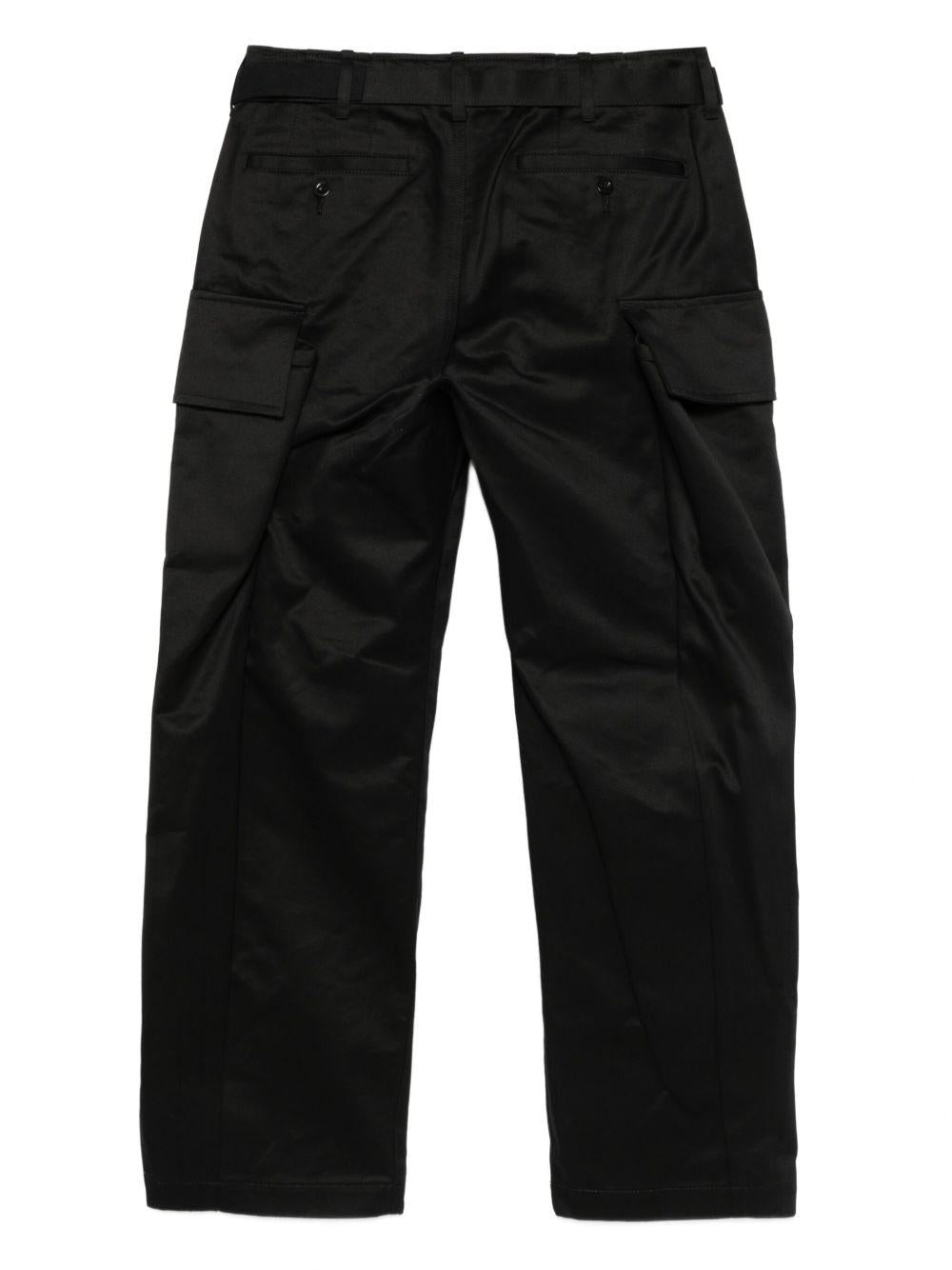 Rip Stop Cargo Pants 2503768M 001 BLACK SACAI
