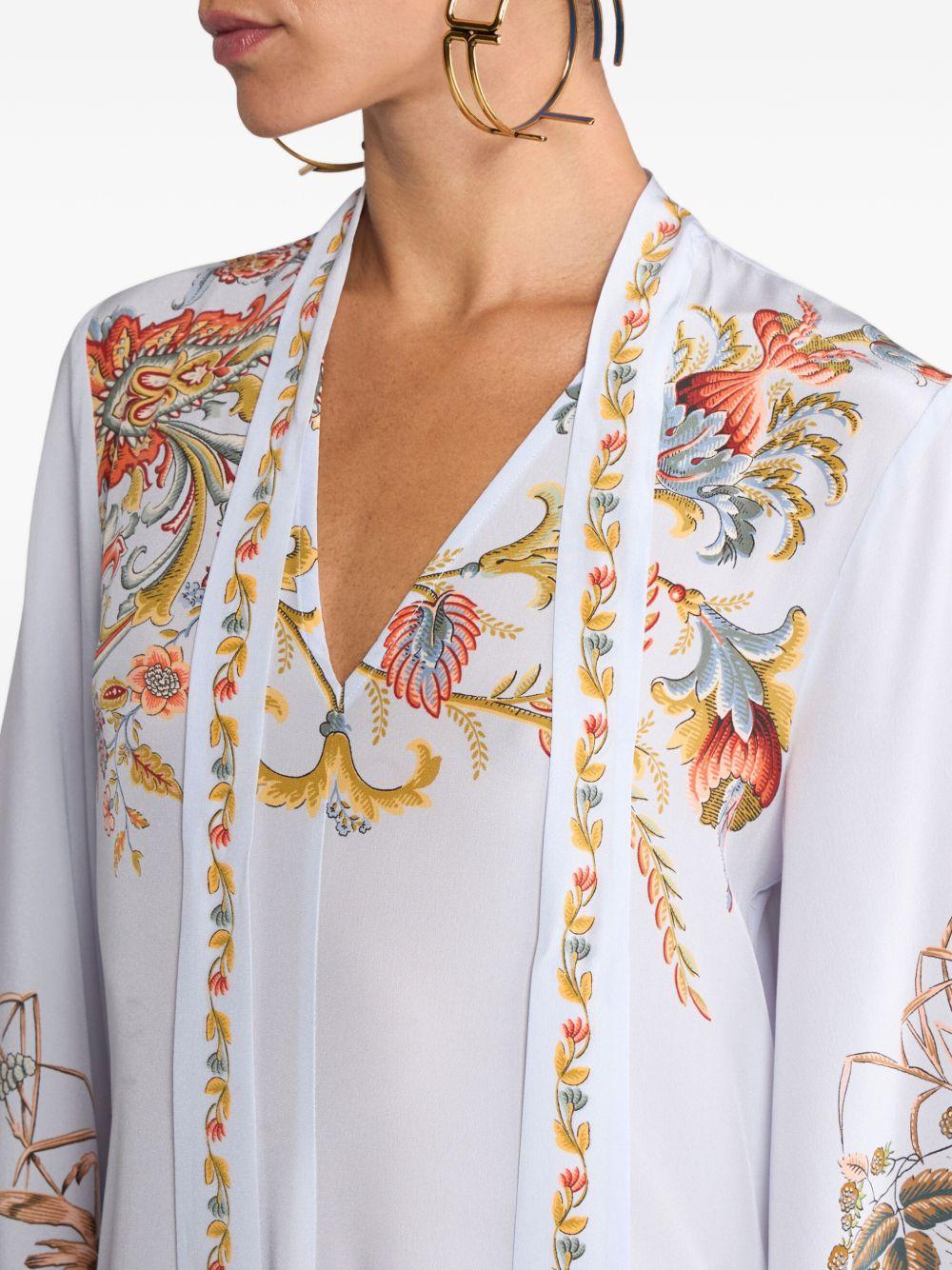 Abito Lungo in Seta WRHA0524AKG67 X0802 ETRO