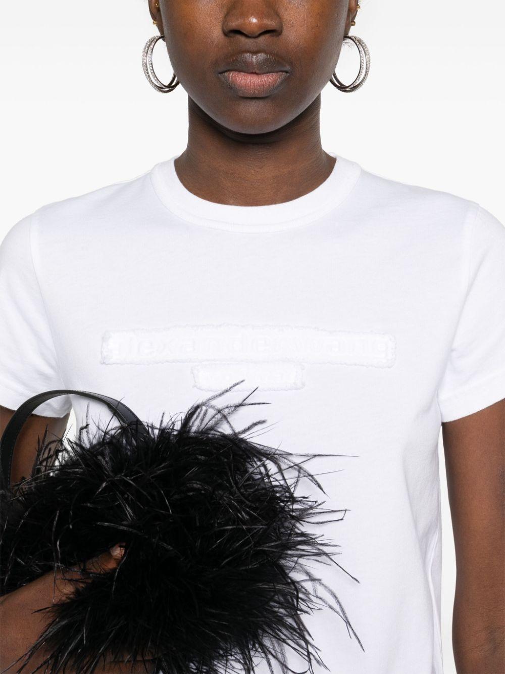 Logo T-shirt 1CC1251991 100 WHITE ALEXANDER WANG