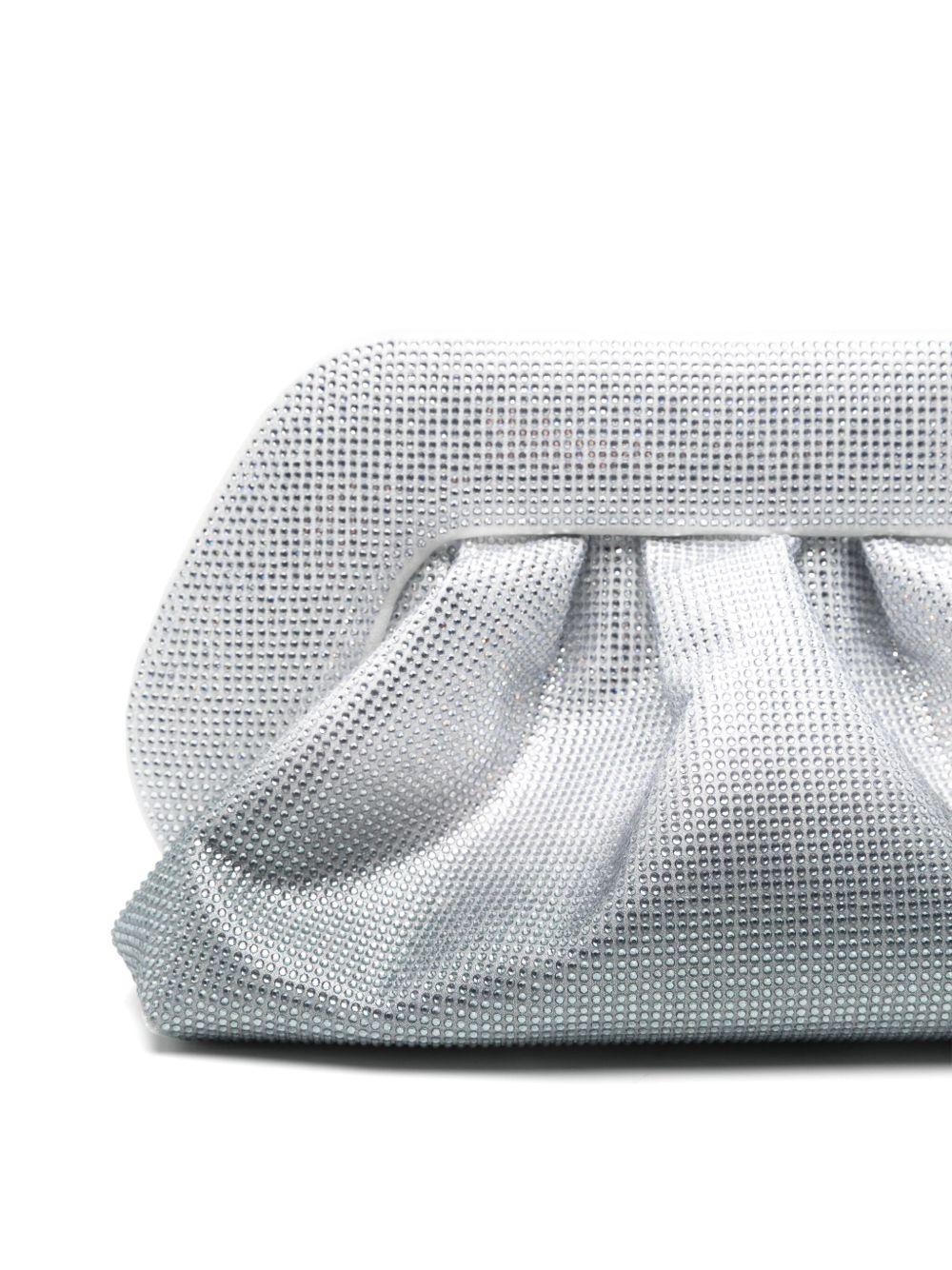 Tia clutch bag TMSR25TSX181 SILVER BLACK THEMOIRE