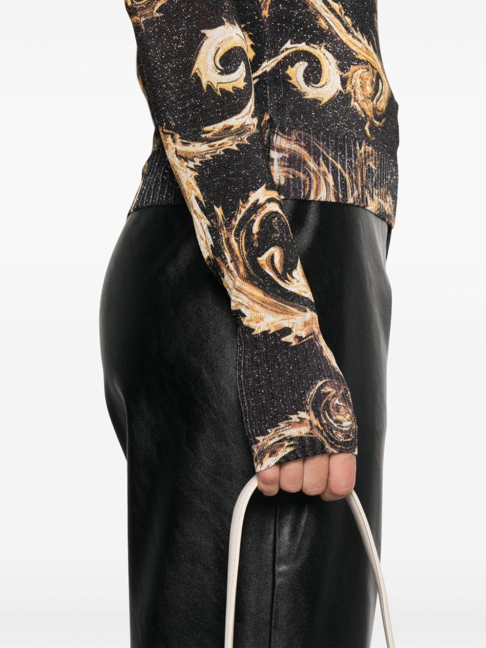 77HAFM24CMN80 G89 BLACK GOLD VERSACE JEANS COUTURE