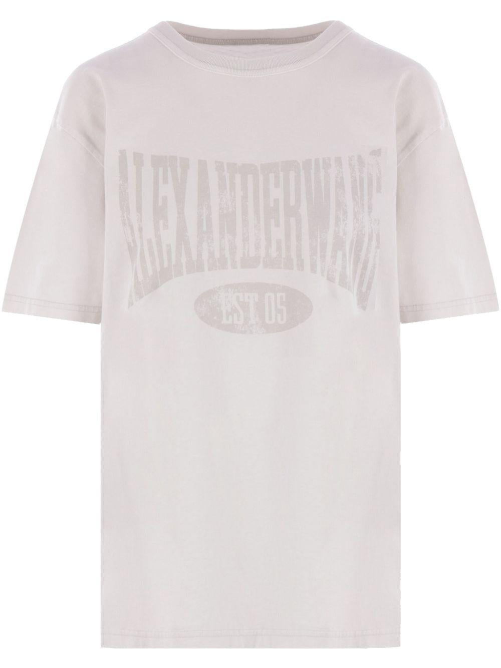 Vintage logo T-shirt 4CC2251542 132 DIRTY WHITE ALEXANDER WANG