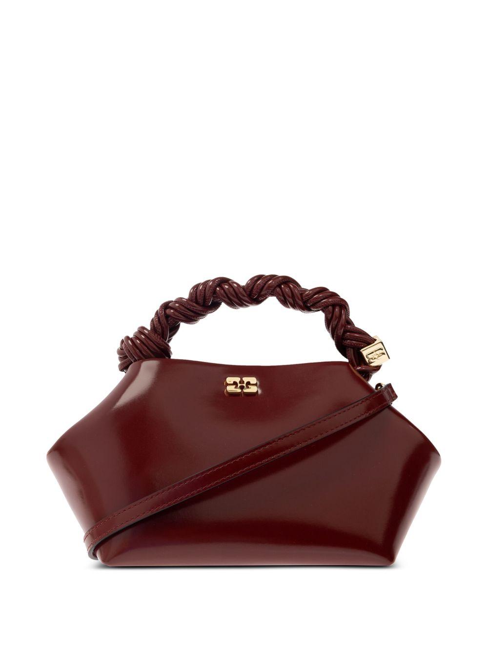Burgundy Small GANNI Bou Bag A6499 436 BURGUNDY GANNI