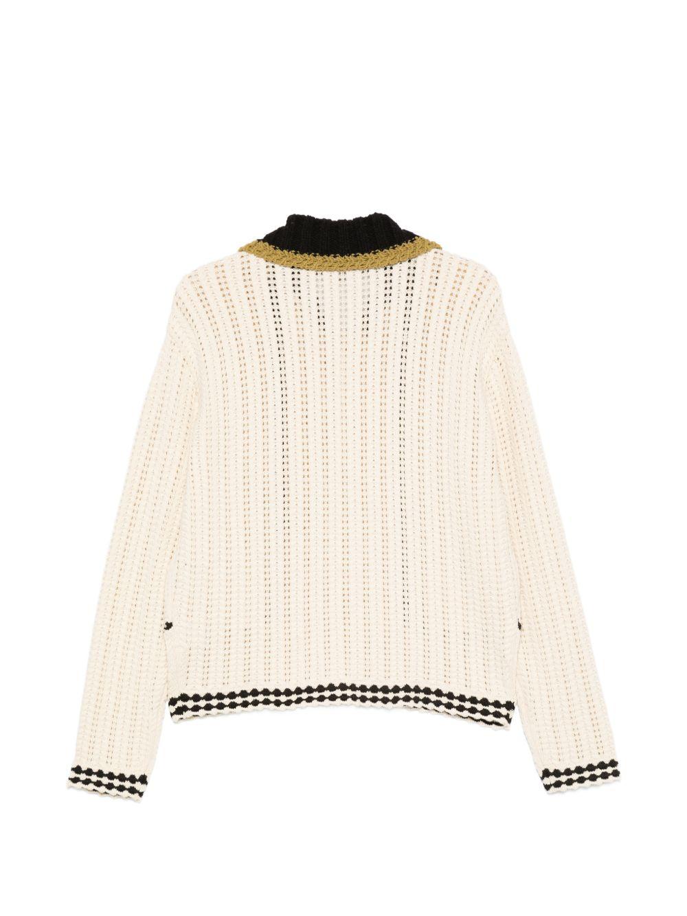 Unisex New Fantasia Collar Cardigan ATB1414U ECRU ANDERSSON BELL