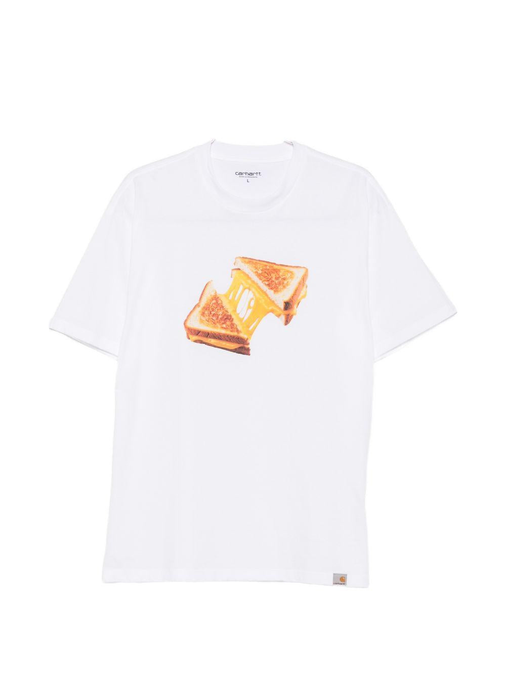 Maglietta Cheese Toast I036882 02XX WHITE CARHARTT WIP