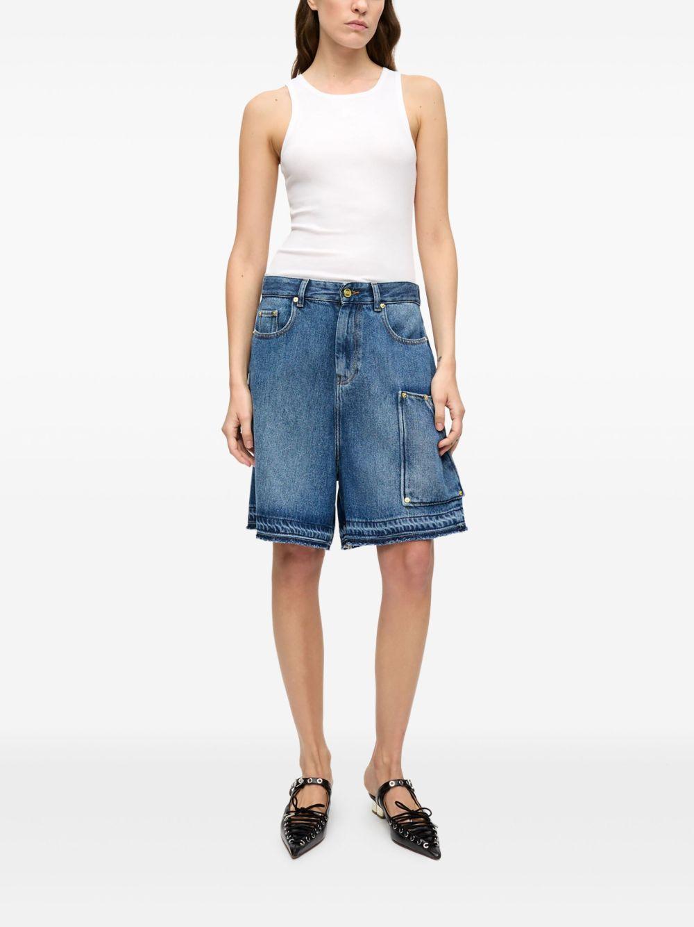 Blue Denim Shorts J1702 567 MID BLUE VINTAGE GANNI