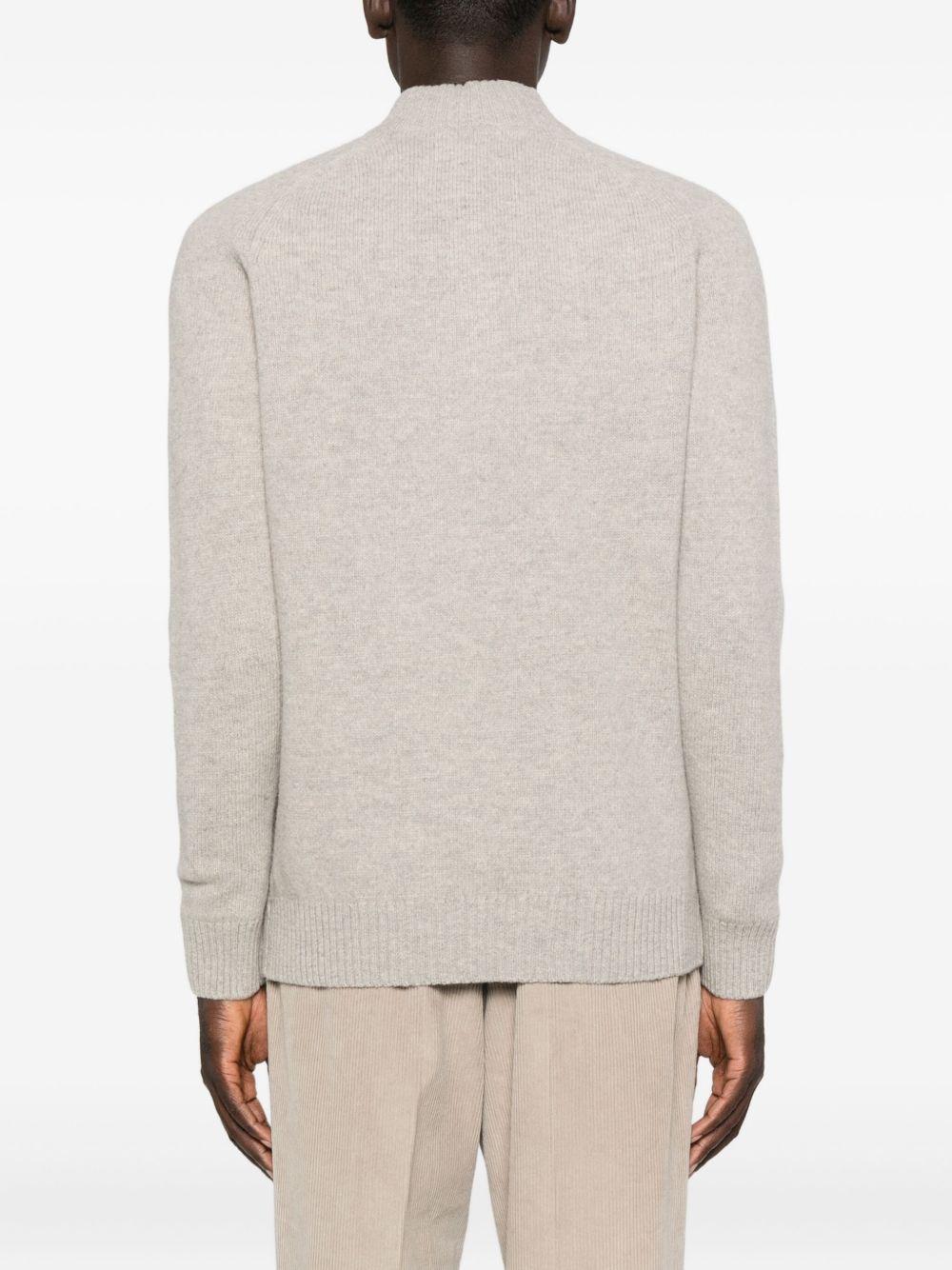 Maglione con zip corta Grangetown MKN1653MKN GY15 LIGHT GREY BARBOUR