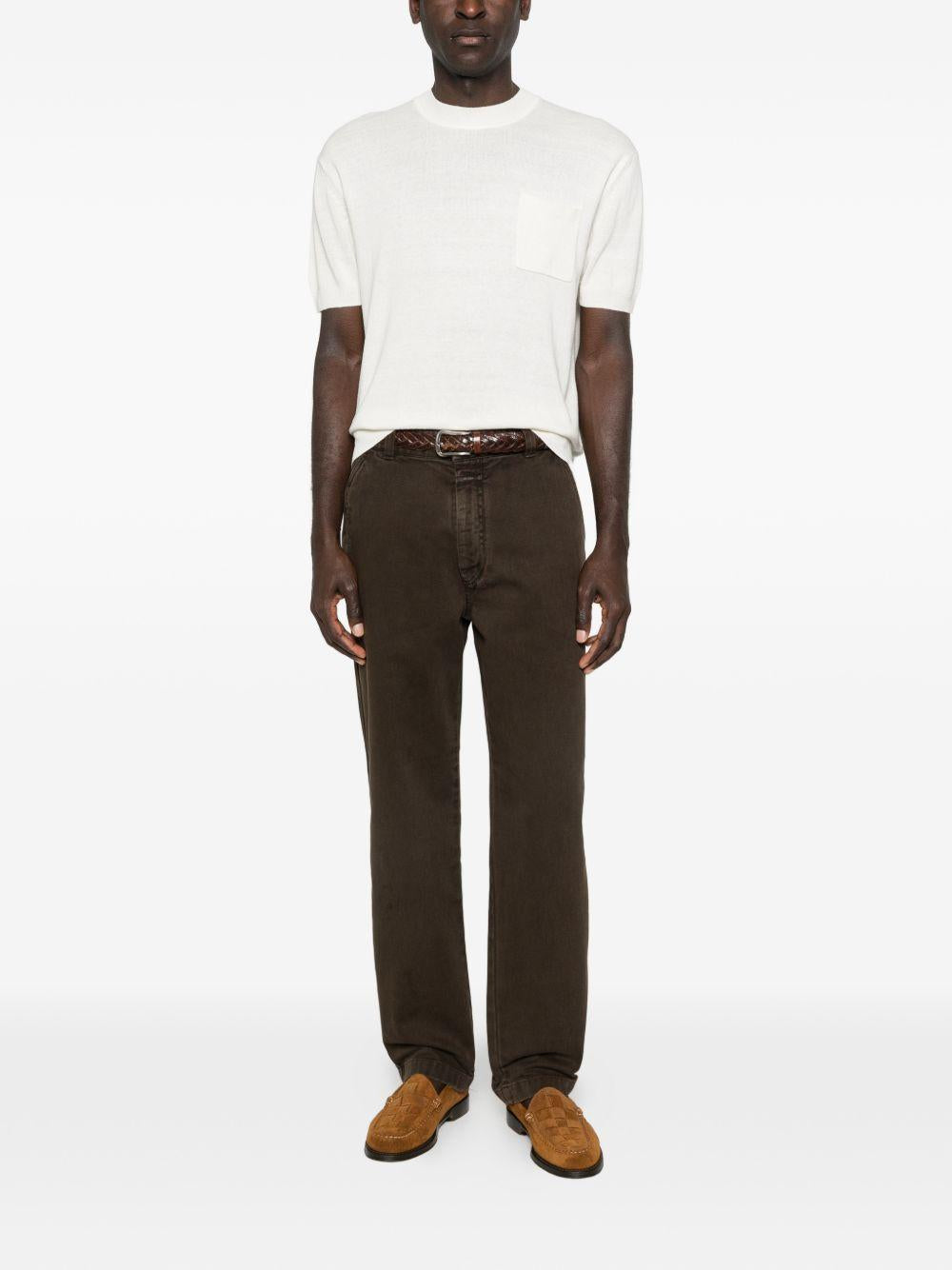 T-shirt over con tasca cotone crepe A023F600 1102 PAOLO PECORA