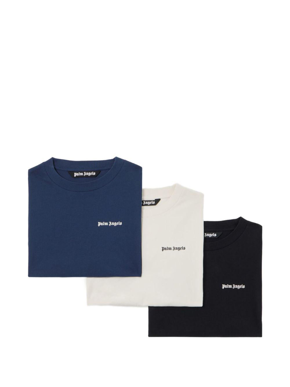 Classic Logo T-Shirt Tripack PM2B003S26JER001 8484 MULTICOLOUR PALM ANGELS