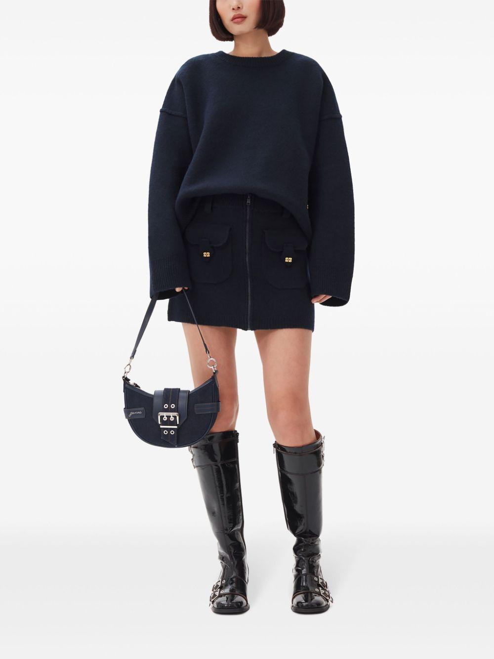 Navy Small Bucky Crossbody Bag A6137 642 DARK NAVY GANNI