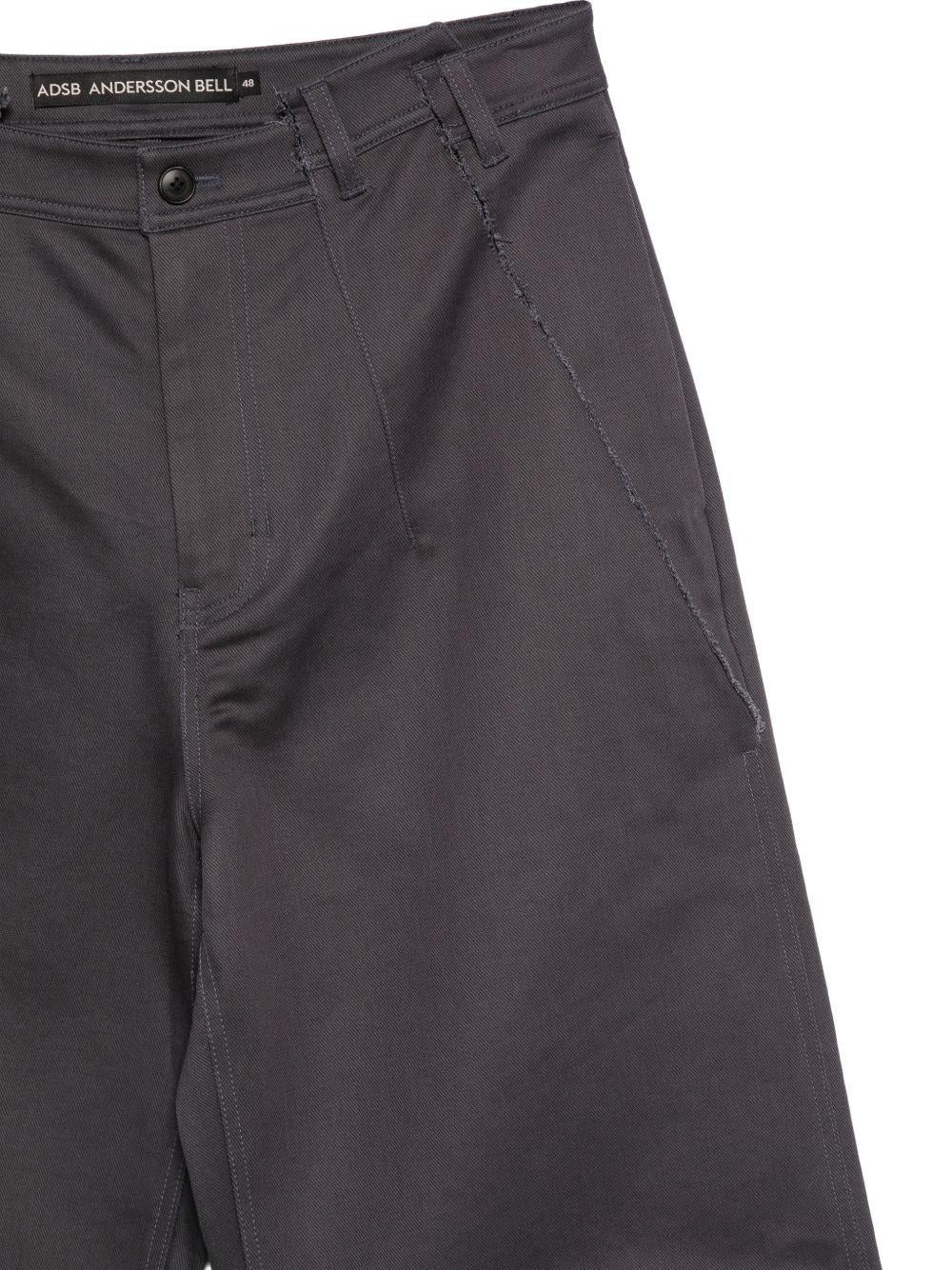 Cut-out wrap wide-leg trousers APA868M CHARCOAL NAVY ANDERSSON BELL