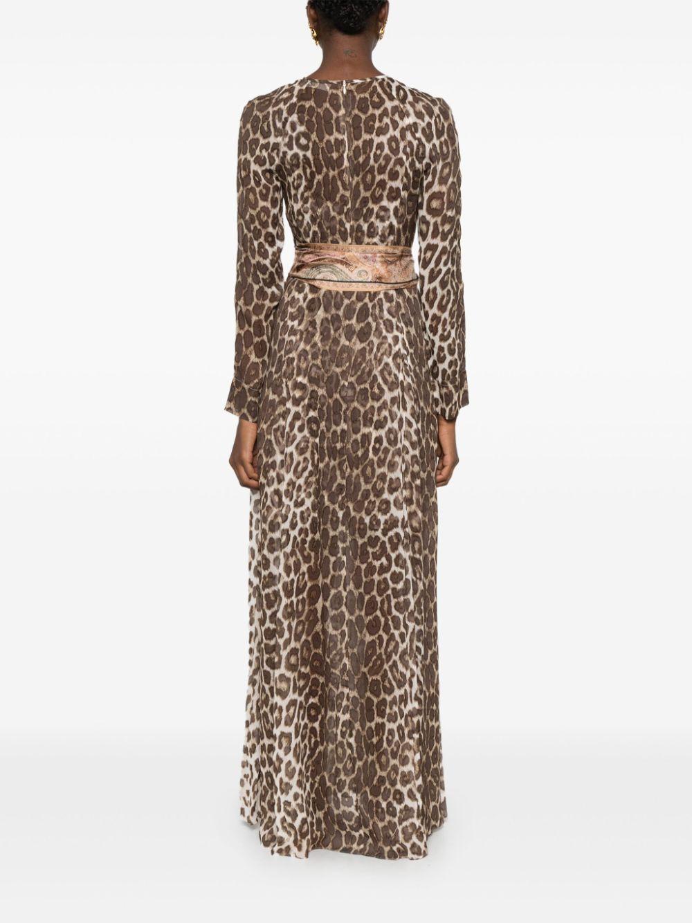 7807DF241 CHOCOLATE LEOPARD ZIMMERMANN