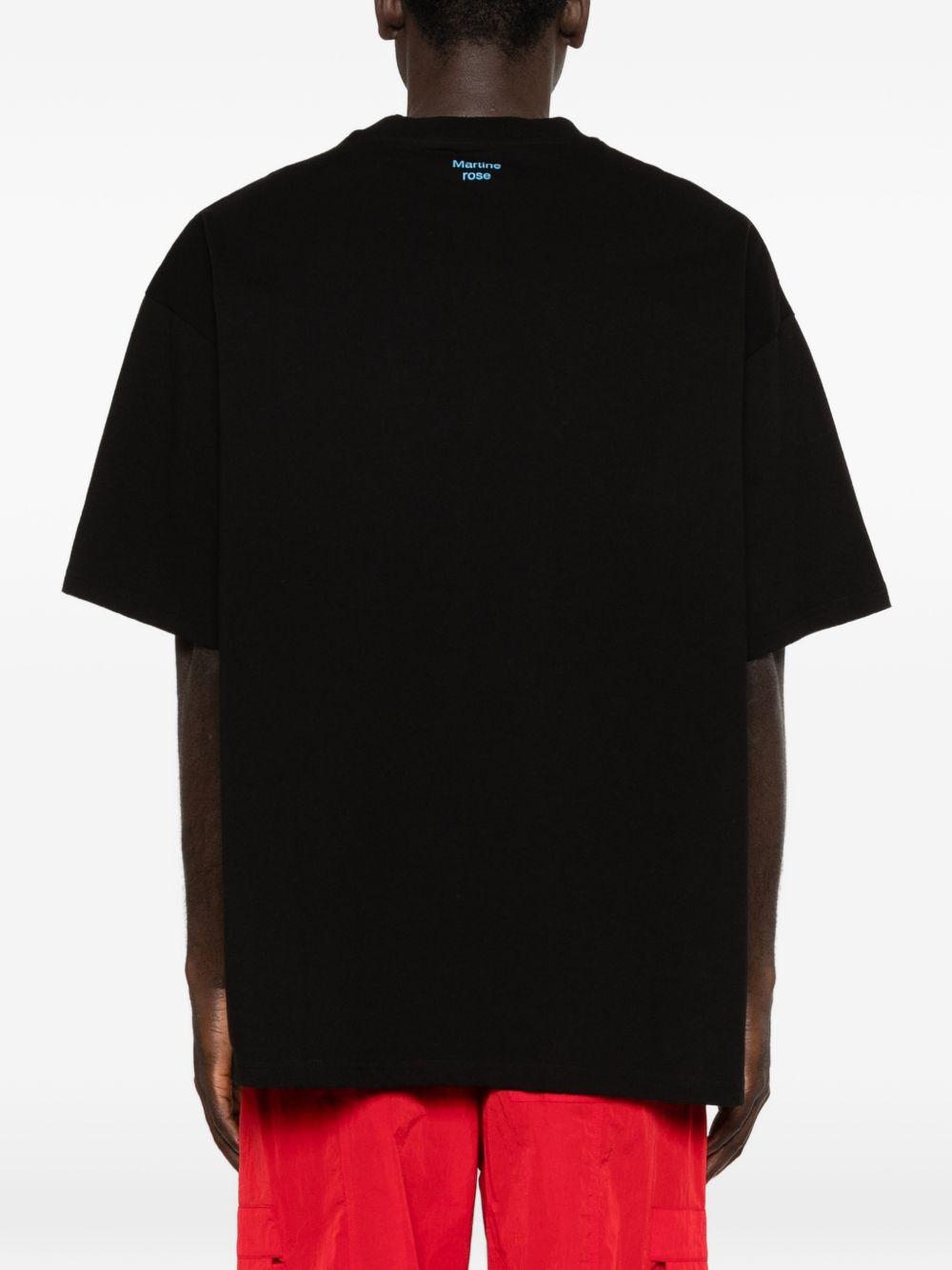 Oversized T-Shirt 621JE06001E BLACK MARTINE ROSE