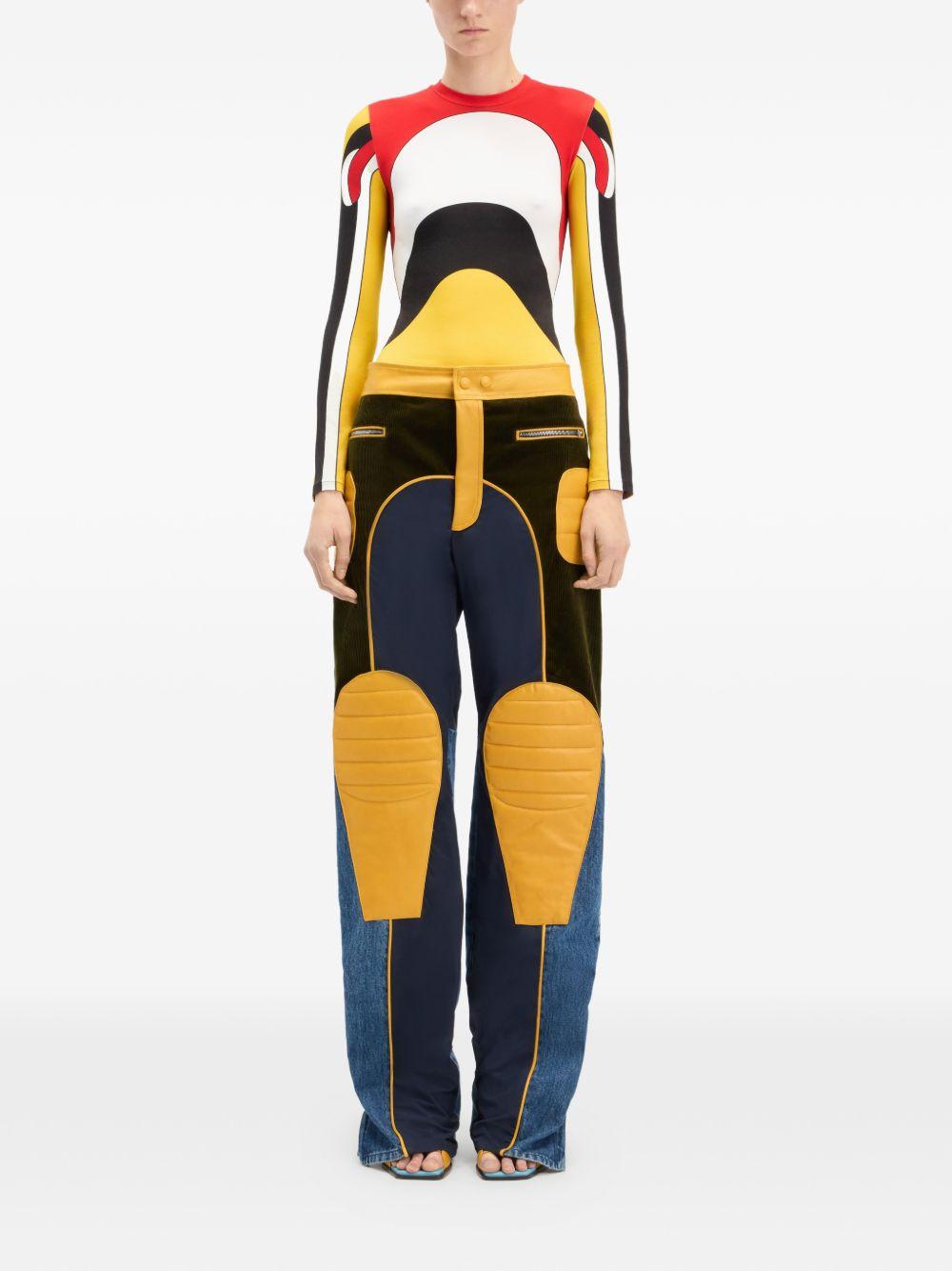 JEAN PAUL GAULTIER - Body Map long-sleeve top 2602UTO483J055P 90 MULTICOLOUR JEAN PAUL GAULTIER