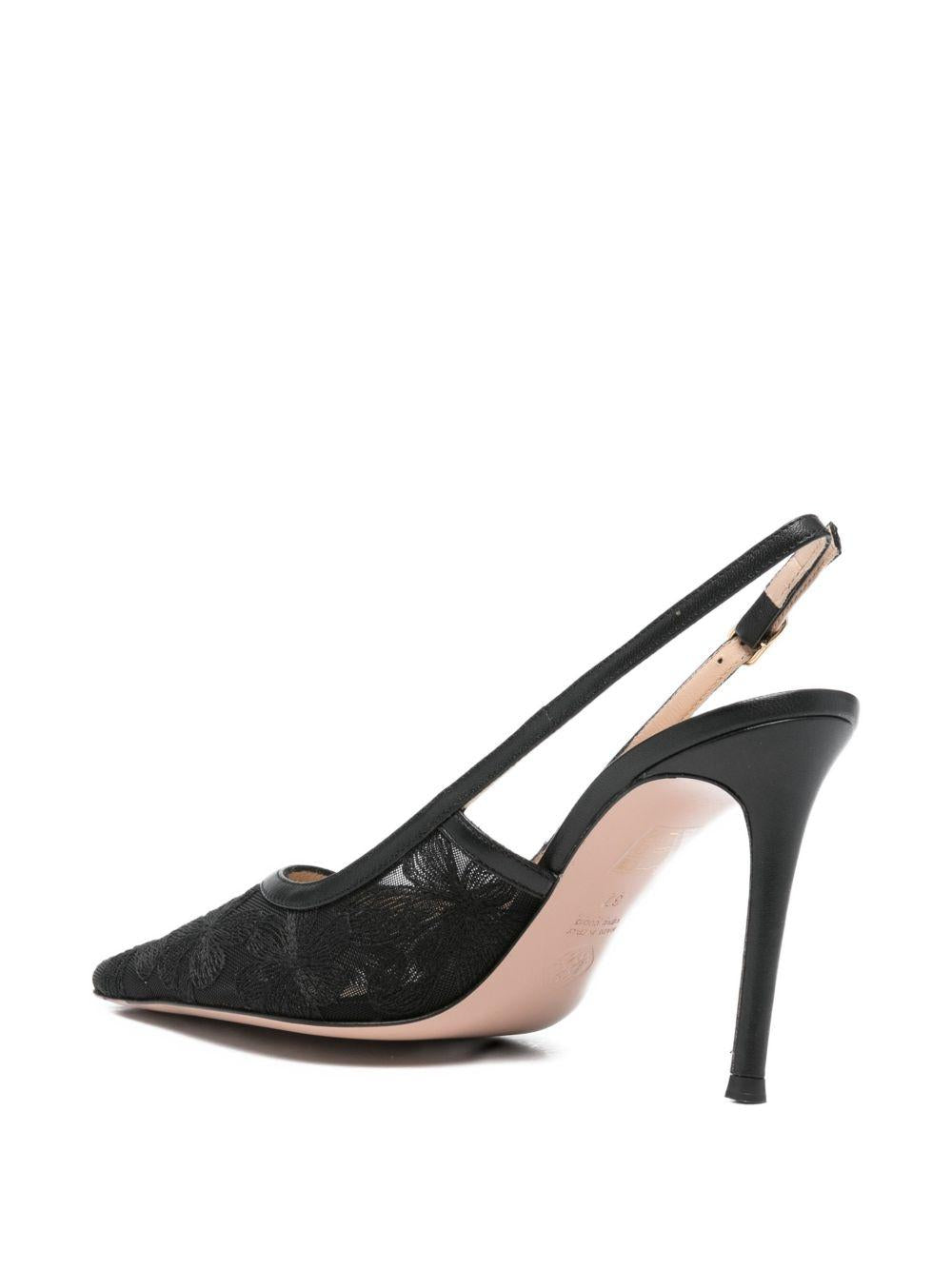 Slingback in rete Zeus ZEUS ORLEANS NERO ROBERTO FESTA