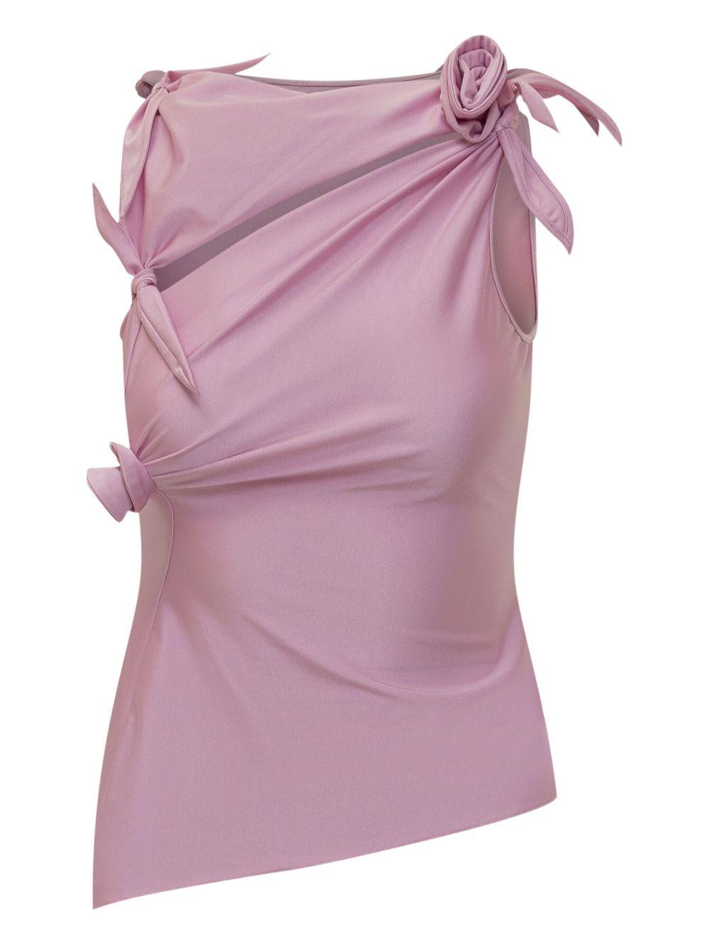 Asymmetric Flower Top COPT76F5001 PINK COPERNI