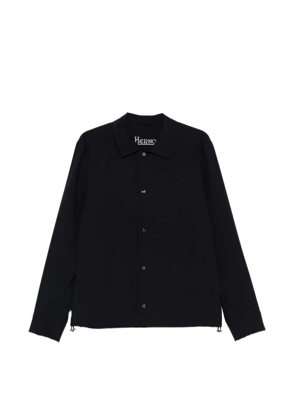 Shacket in Essence GI000318U12301SZ 9294 BLUE NAVY HERNO
