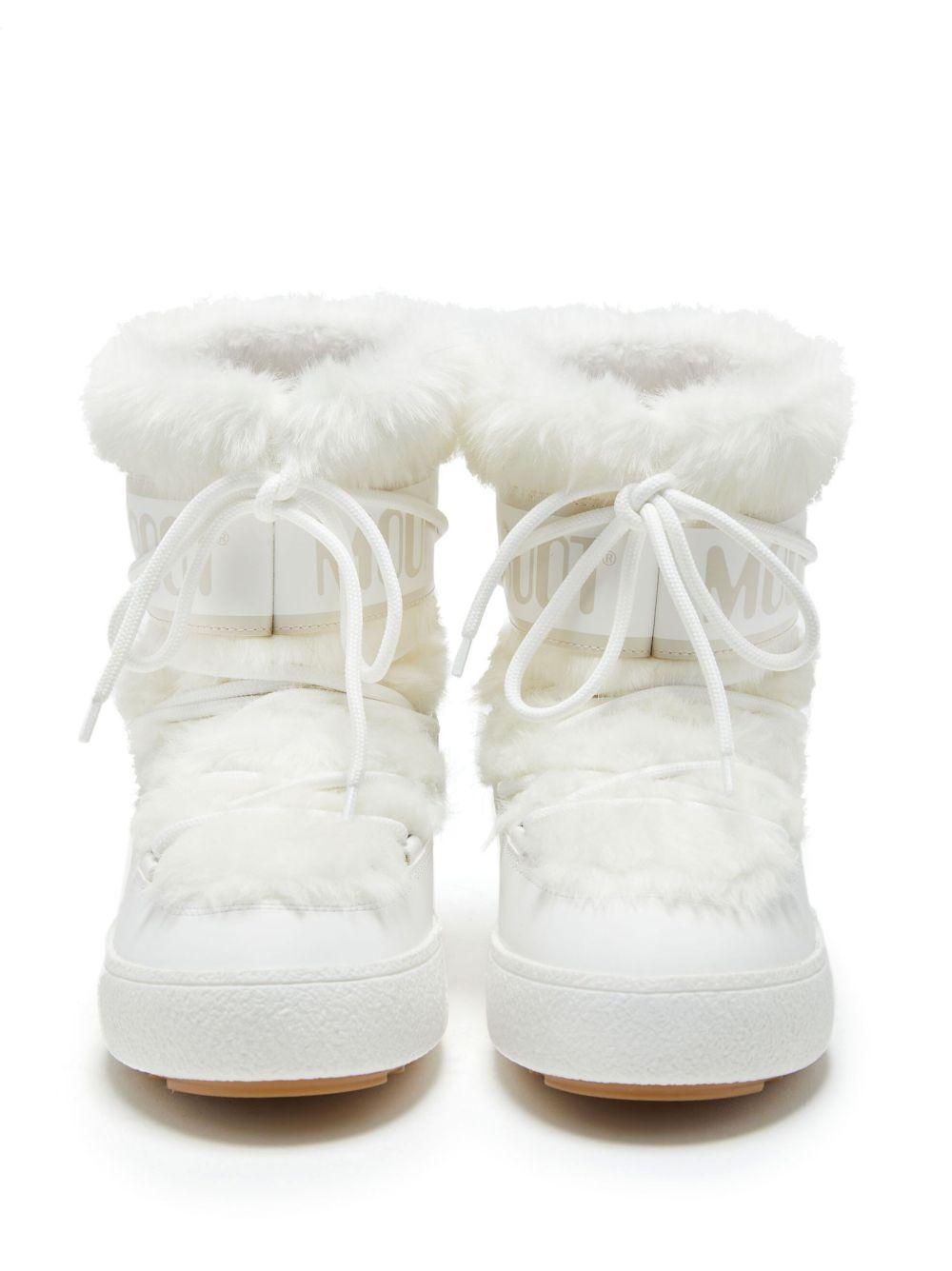 Ltrack Low Boots Faux Fur Bianco 80D2450130 A001 WHITE MOON BOOT